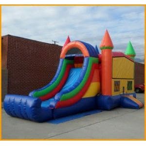 Ultimate Jumpers Inflatable Bouncers 12'H 3 in 1 Wet Dry Multicolor Castle Bouncer Combo by Ultimate Jumpers 781880217923 C110 12'H 3 in 1 Wet Dry Multicolor Castle Bouncer Combo Ultimate Jumpers