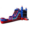 Image of Ultimate Jumpers Inflatable Bouncers 15'H Dual Lane Wet & Dry All American Combo By Ultimate Jumpers