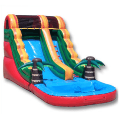 Ultimate Jumpers Waterslide 14′ INFLATABLE TROPICAL ISLAND WATER SLIDE by Ultimate Jumpers W081 14′ INFLATABLE TROPICAL ISLAND WATER SLIDE Ultimate Jumpers SKU# W081