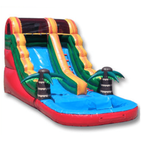 Ultimate Jumpers Waterslide 14′ INFLATABLE TROPICAL ISLAND WATER SLIDE by Ultimate Jumpers W081 14′ INFLATABLE TROPICAL ISLAND WATER SLIDE Ultimate Jumpers SKU# W081