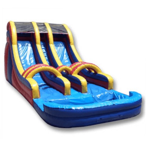 Ultimate Jumpers Waterslide 18′ INFLATABLE WET AND DRY DOUBLE LANE WATER SLIDE by Ultimate Jumpers W070