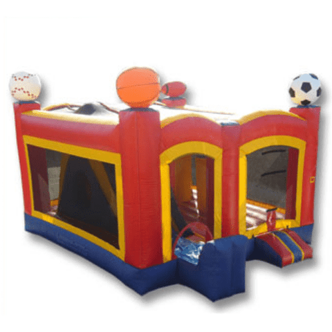 Ultimate Jumpers WET N DRY COMBOS 13' 5 IN 1 SPORTS ARENA COMBO by Ultimate Jumpers C054 13' 5 IN 1 SPORTS ARENA COMBO by Ultimate Jumpers SKU# C054