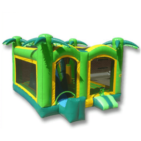 Ultimate Jumpers WET N DRY COMBOS 13' 5 IN 1 TROPICAL ISLAND COMBO by Ultimate Jumpers C051 13' 5 IN 1 TROPICAL ISLAND COMBO by Ultimate Jumpers SKU# C051