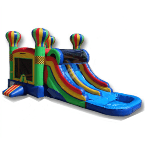 Ultimate Jumpers WET N DRY COMBOS 15' INFLATABLE WET DRY DOUBLE SLIDE BALLOON ADVENTURES COMBO by Ultimate Jumpers C119 15' INFLATABLE WET DRY DOUBLE SLIDE BALLOON ADVENTURES COMBO SKI# C119