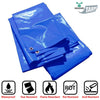 Image of 10' x 12' Heavy Duty Waterproof PVC Vinyl Tarp - Blue