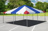 Image of 20' x 20' Weekender West Coast Frame Party Tent - Red White and Blue