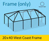 Image of 20' x 40' Replacement West Coast Tent Frame Only, Single Tube