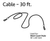 Image of Cable Set for 30 Wide West Coast Frame Tents