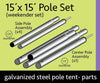 Image of 15' x 15' Standard Tent Pole Set