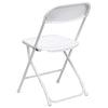 Image of White Plastic Folding Chairs