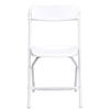 Image of White Plastic Folding Chairs