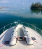 Image of White Marlin 9.8′ Inflatable Fishing Boat | EVA Teak Deck Air Floor