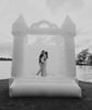 Image of White Wedding Castle Bounce House with Blower by POGO