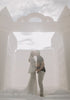 Image of White Wedding Castle Bounce House with Blower by POGO