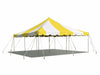 Image of 20' x 20' Weekender Standard Canopy Pole Tent - Yellow & White