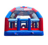 Image of Big Bubba 22' x 22' Red, White Blue Marble Giant Bounce House with Blower
