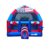 Image of Big Bubba 22' x 22' Red, White Blue Marble Giant Bounce House with Blower