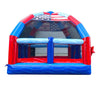 Image of Big Bubba 22' x 22' Red, White Blue Marble Giant Bounce House with Blower