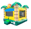 Image of Rental Lite Tropical Jungle Smiley Face Inflatable Bounce House with Blower (Non Printed)