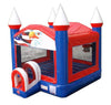 Image of Patriotic Red, White & Blue Bounce House with Blower