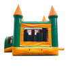Image of Kids Yellow Marble Double Lane Slide Combo with Blower