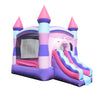Image of Rental Lite Deluxe Pink Inflatable Bounce House with Slide Combo with Blower