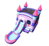 Image of Rental Lite Deluxe Pink Inflatable Bounce House with Slide Combo with Blower and Pool