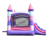 Image of Rental Lite Deluxe Pink Inflatable Bounce House with Slide Combo with Blower