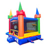 Image of Rental Lite Modular Rainbow Dual Lane Combo with Blower and Non-Removable Splash Pool