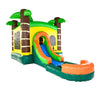 Image of Rental Lite Tropical Bounce House Slide Combo with Non-Removable Pool