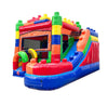 Image of Modular Building Block Inflatable Water Slide Bounce House Combo with Blower by POGO Bounce House