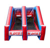 Image of Interactive Shooting Game with Blower, Hoops, Red White and Blue