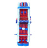 Image of 40' Red White Blue Marble Inflatable Obstacle Course with Blower