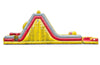 Image of 47' Red Marble Mega Inflatable Rock Climb Slide with Blower and Detachable Pool, Wet/Dry