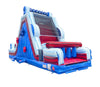 Image of 40' Red White and Blue Marble Inflatable Rock Climb Slide with Blower
