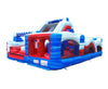 Image of Radical Run Obstacle Course with Blower - Red White and Blue Marble