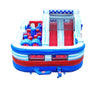 Image of Radical Run Obstacle Course with Blower - Red White and Blue Marble