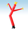 Image of 12' Inflatable Tube Man with Blower - Standard Red