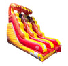 Image of 15' Rental Lite Fire Marble Tropical Inflatable Water Slide with Blower
