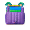 Image of 12' Rental Lite Purple Marble Tropical Inflatable Water Slide with Blower