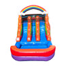 Image of 12' Rental Lite Rainbow Double Lane Inflatable Water Slide with Blower