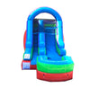 Image of Save on 12' Retro Rainbow Commercial Inflatable Water Slide with Blower