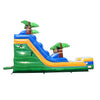 Image of 15' Tropical Green Marble Inflatable Water Slide with Blower