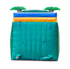 Image of 18' Tall Green Tropical Marble Double Bay Wet/Dry Inflatable Slide with Blower
