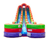 Image of 24' Tall Double Lane Rainbow Wet/Dry Inflatable Slide with Blower