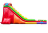 Image of 24' Tall Double Lane Rainbow Wet/Dry Inflatable Slide with Blower