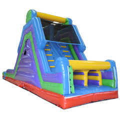17'H 45'L 2-Lane Slide Piece With Removable Pool by MoonWalk USA