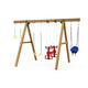 Horizon Silver Quick Assemble Wooden Swingset