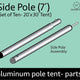 20 x 30 Premium Pole Tent Side Pole Set