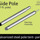 7' Galvanized Steel Side Tent Pole (2 piece)